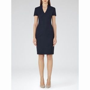 Reiss Indis Tailored Dress, Navy